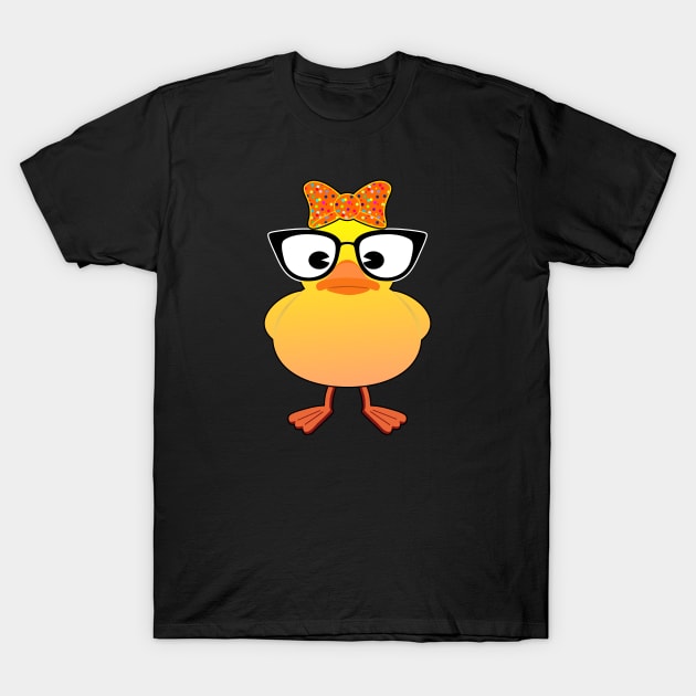 Cool Rubber duck with glasses T-Shirt by BigTime